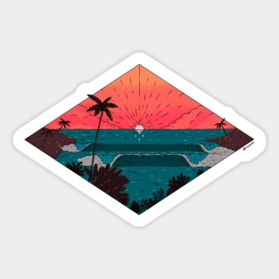 Sunset Sticker